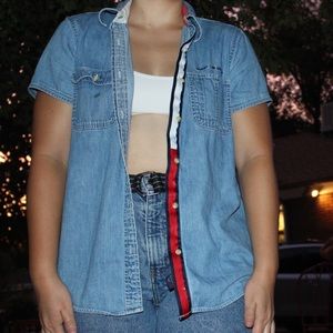 Vintage Denim Button-Up Tommy Hilfiger (size 12)